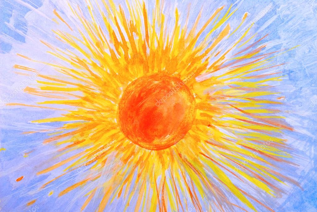 Краски - Солнце фото